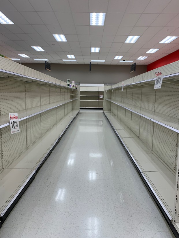 Empty Shelves at Target